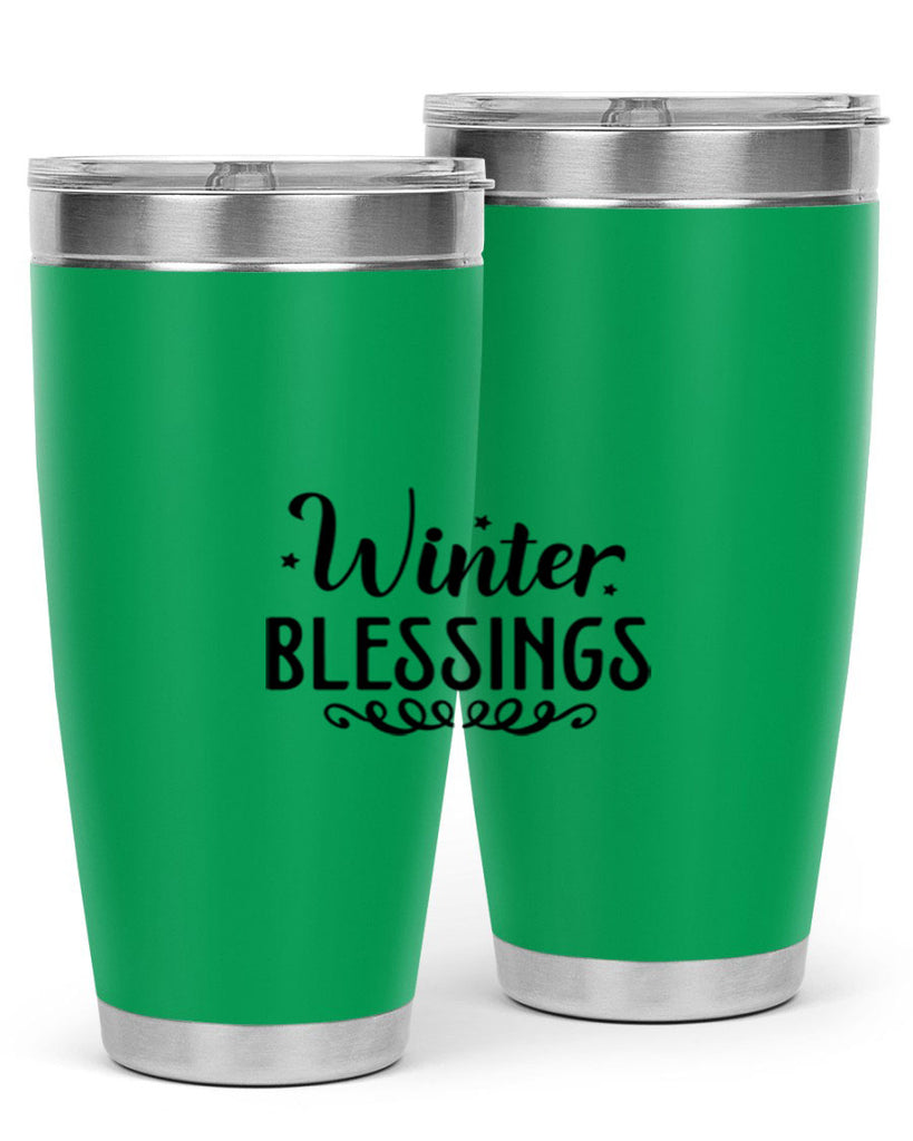 Winter Blessings 490#- winter- Tumbler