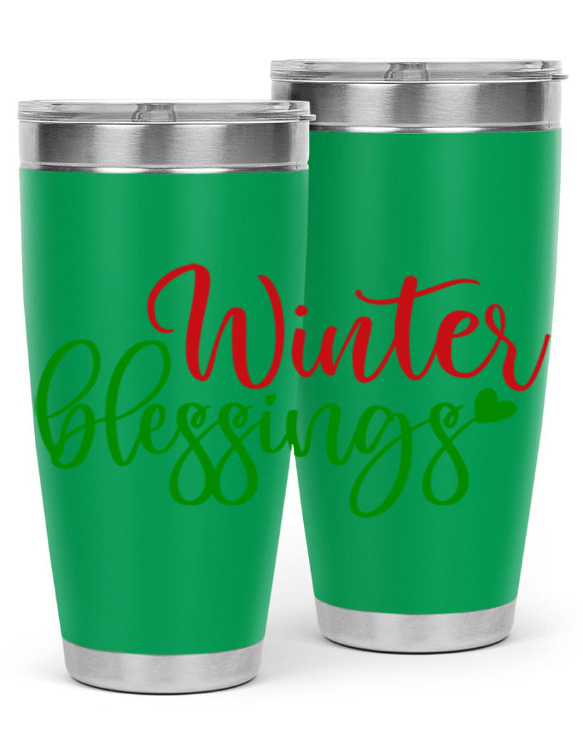 Winter Blessings 492#- winter- Tumbler