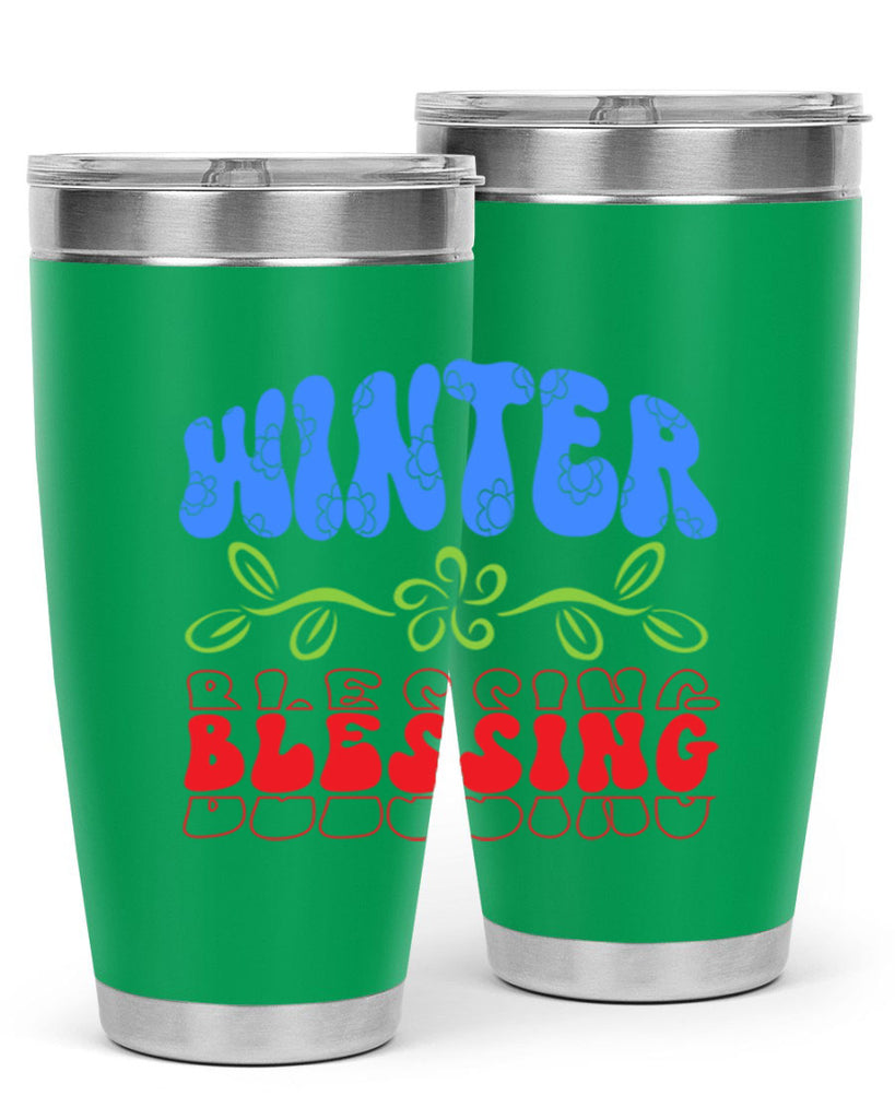 Winter blessing 487#- winter- Tumbler