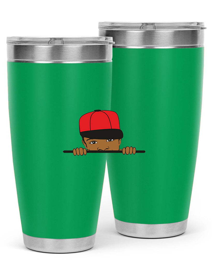 black boy 3#- black men - boys- tumbler
