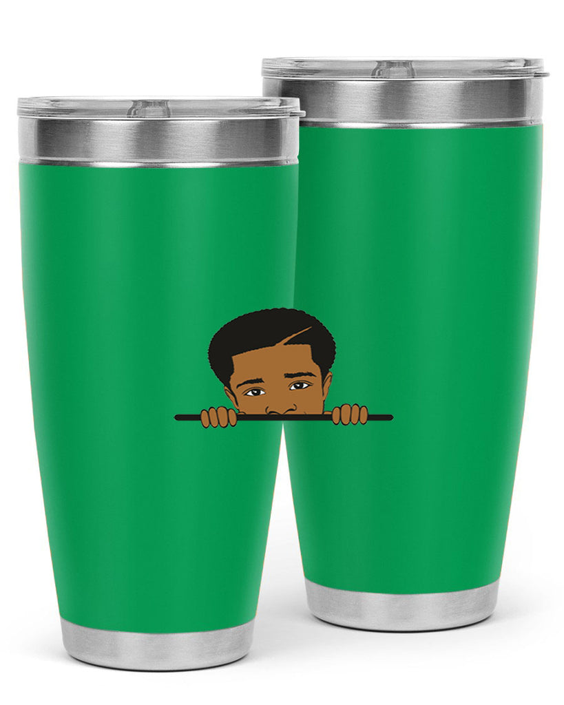 black boy 7#- black men - boys- tumbler