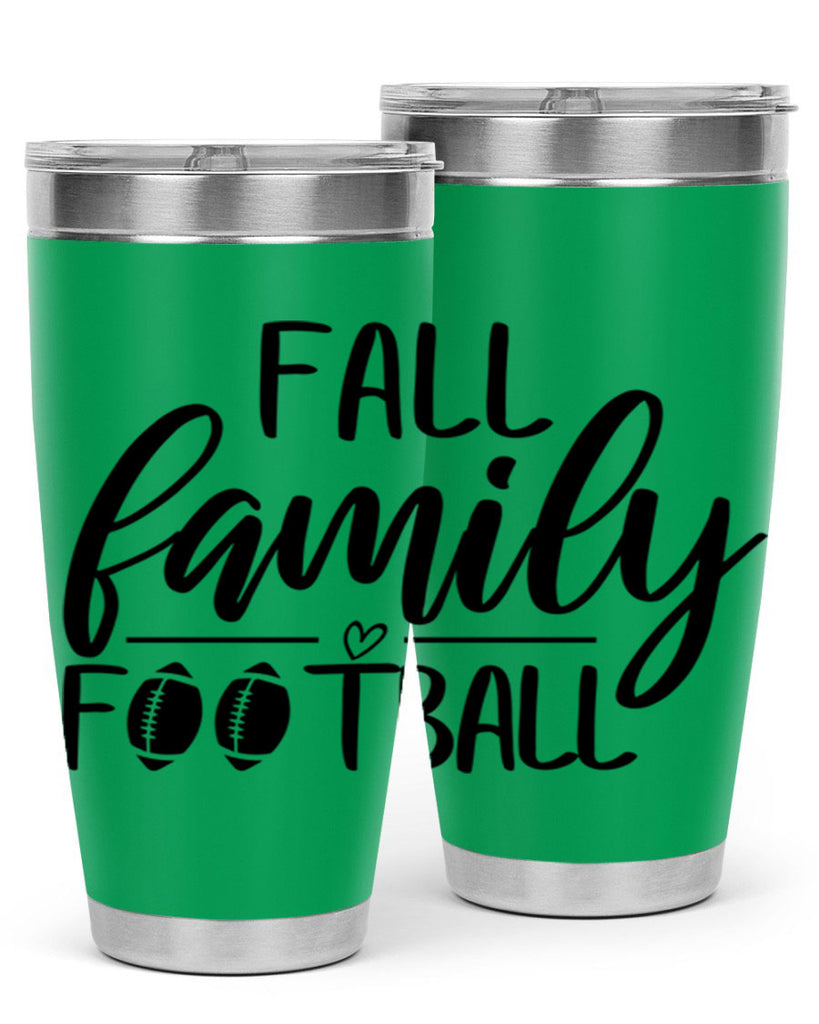 fall family football 100#- fall- Tumbler