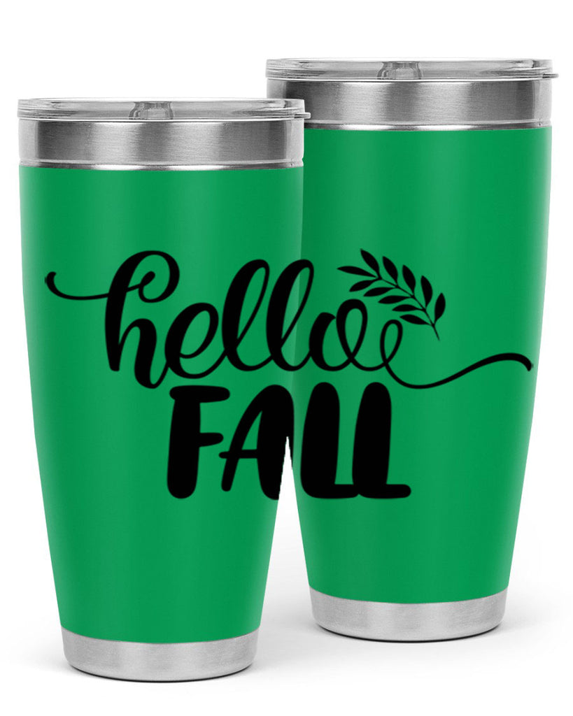 hello fall 54#- thanksgiving- Tumbler
