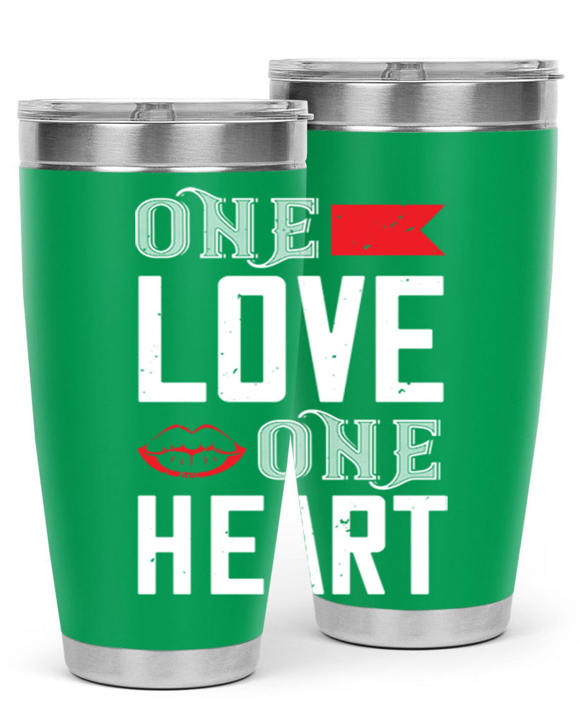 one love one heart 32#- valentines day- Tumbler