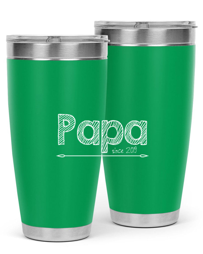 papa since K 130#- grandpa - papa- Tumbler