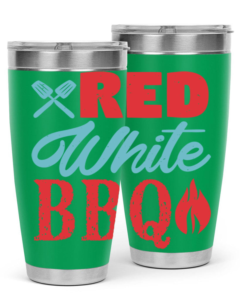 red white bbq 15#- bbq- Tumbler
