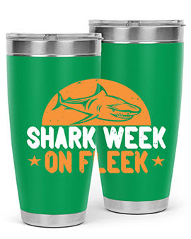 shark week on fleek Style 42#- shark  fish- Tumbler