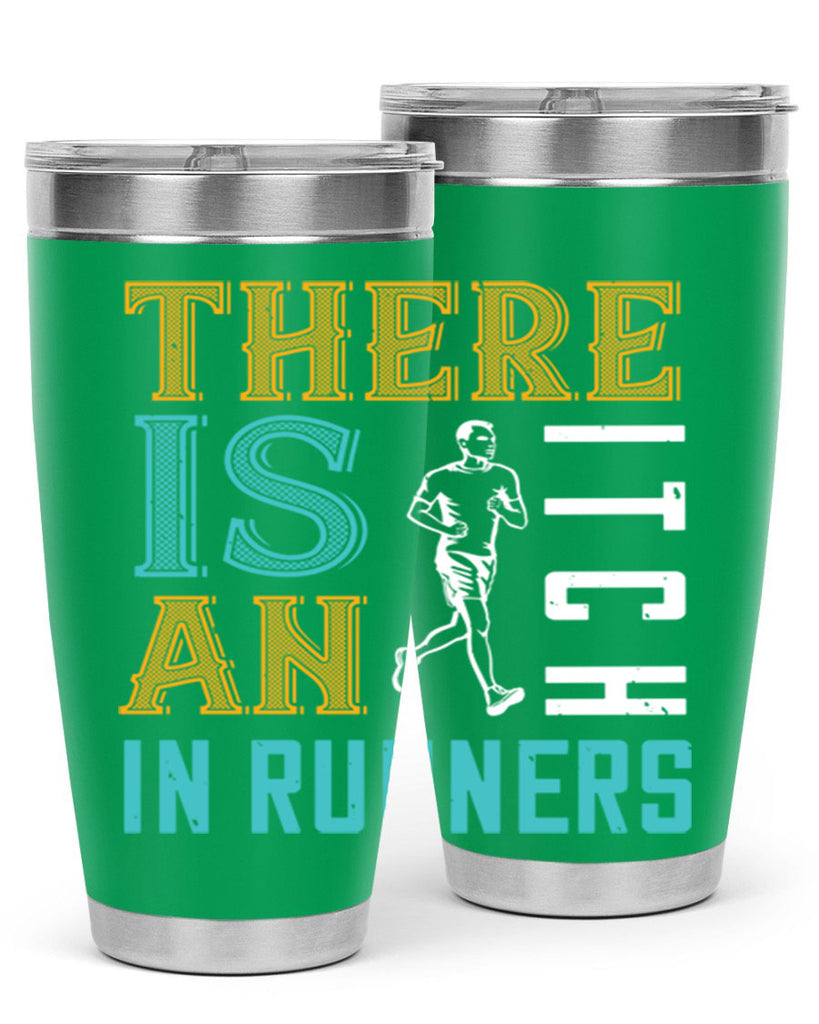 there is an itch in runners 9#- running- Tumbler