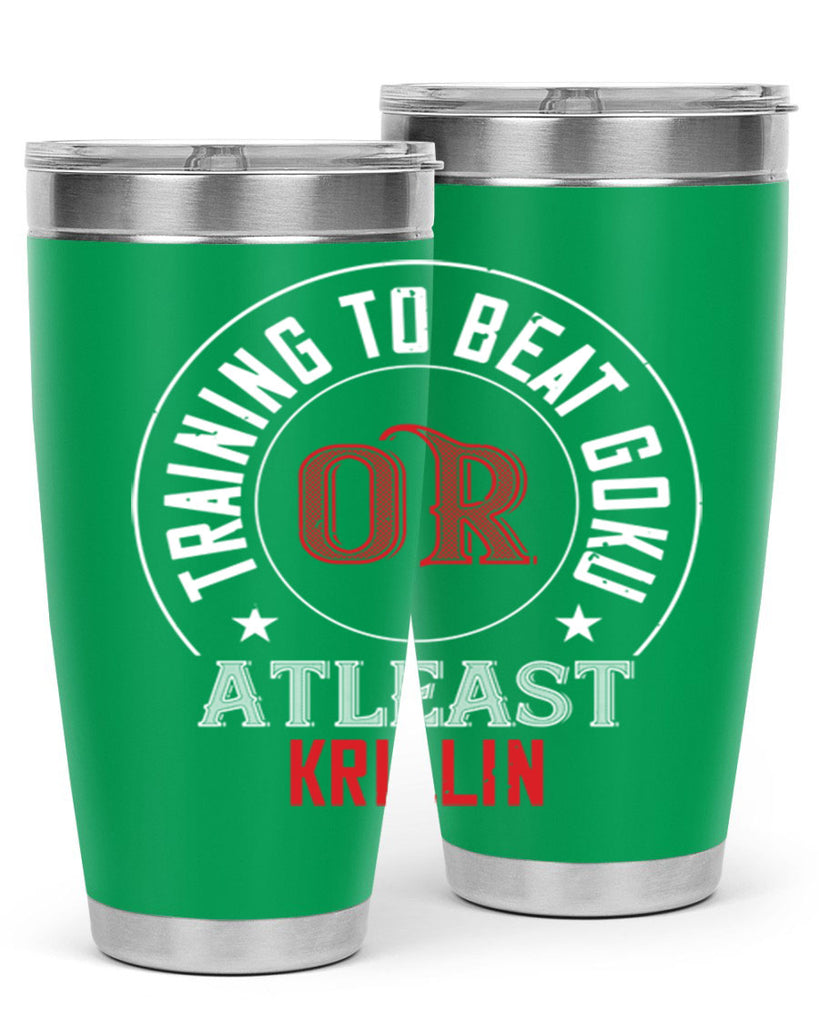 training to beat goku or atleast krillin 60#- gym- Tumbler