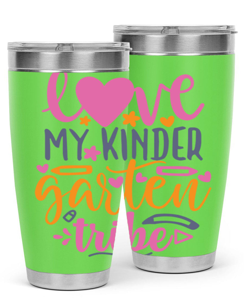 100 love my kinder garten tribe 36#- 100 days of school- Tumbler