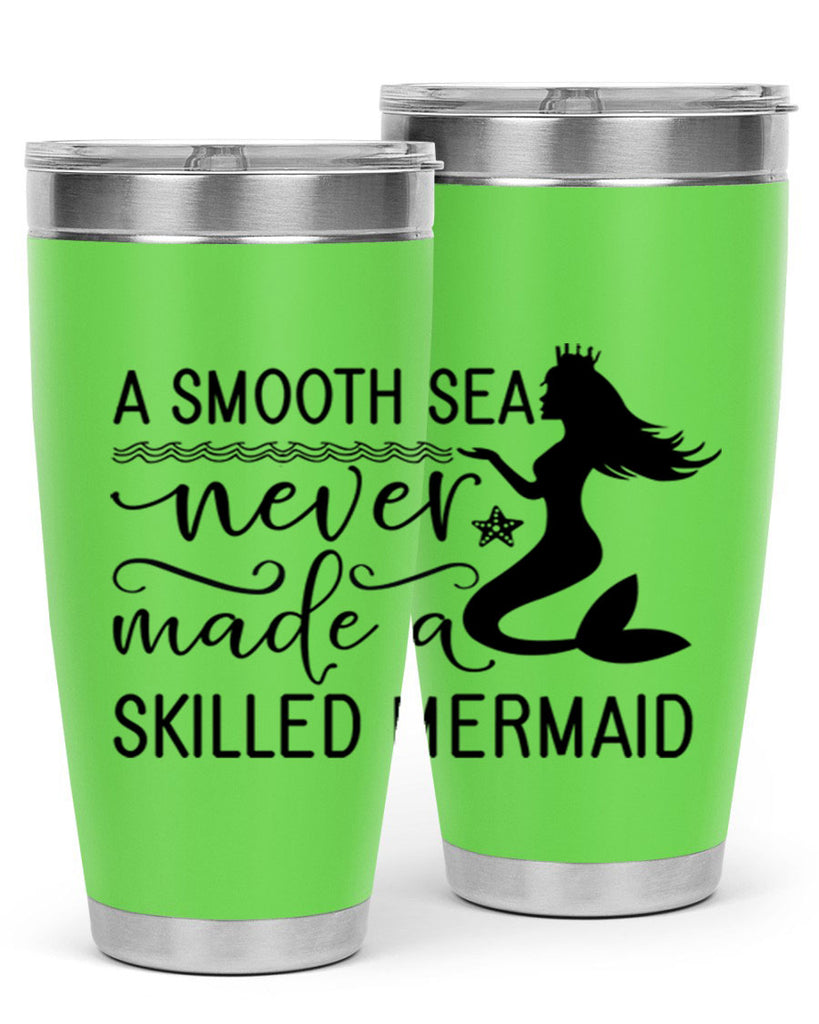 A smooth sea never made 12#- mermaid- Tumbler
