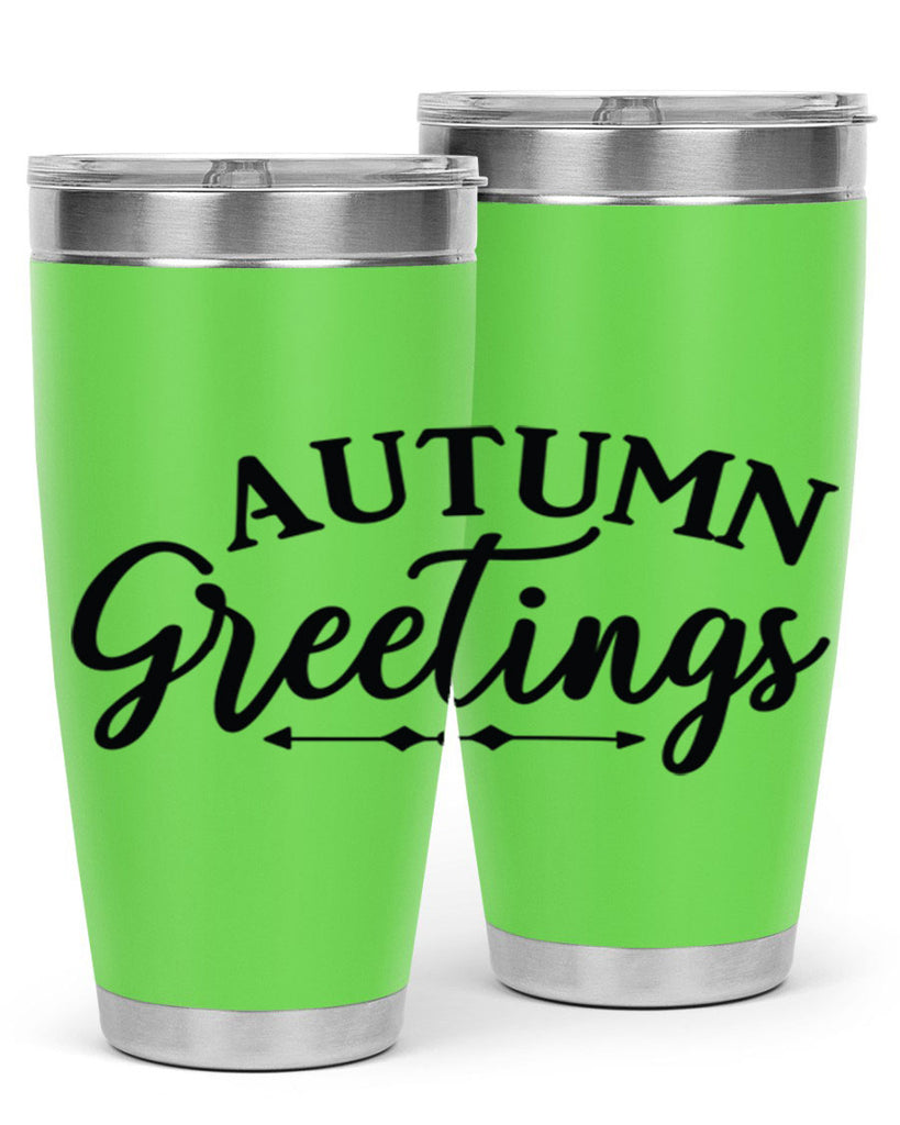 Autumn Greetings 16#- fall- Tumbler