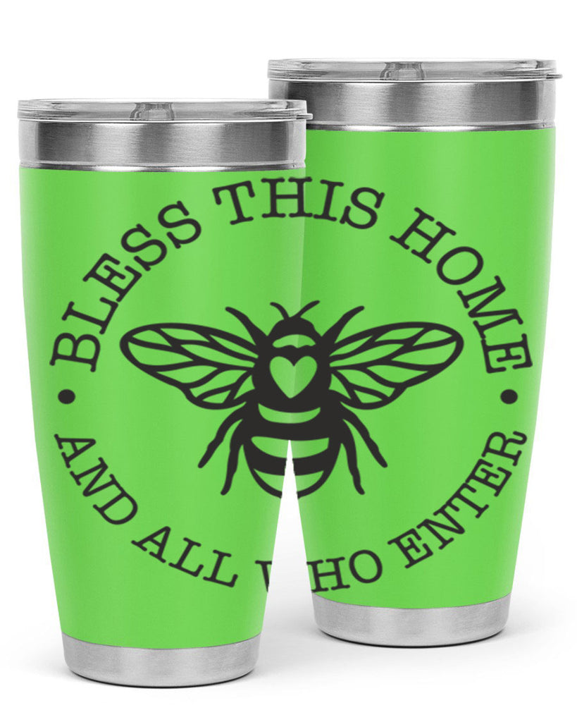 Bless this Home Bee59#- spring- Tumbler