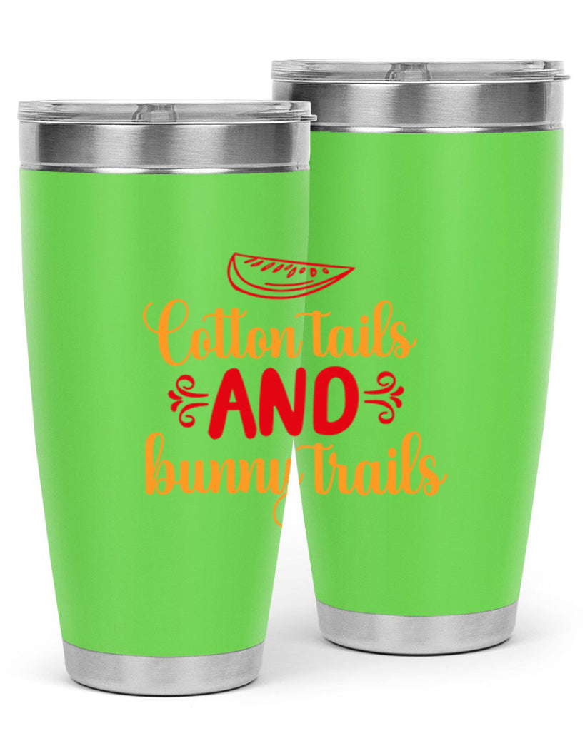 Cotton tails and bunny trails 111#- spring- Tumbler