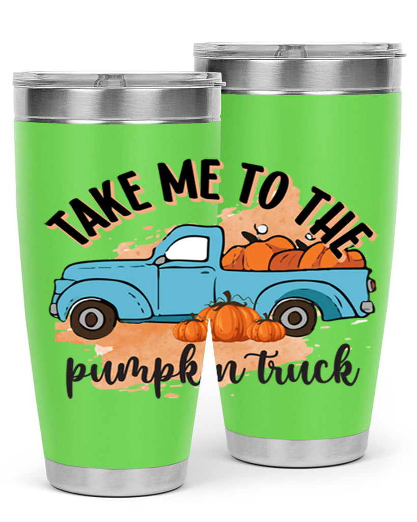 Fall Pumpkin Truck 128#- fall- Tumbler