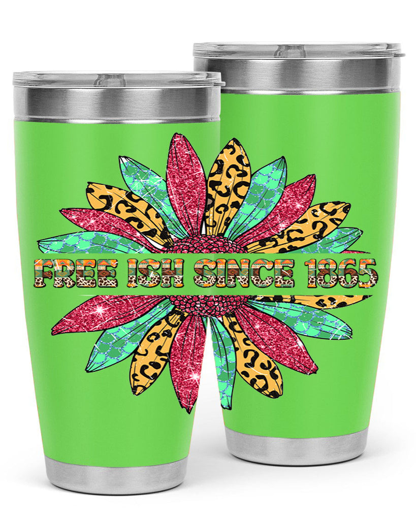 Freeish Since 1865 Sunflower Juneteenth 15#- Juneteenth- tumbler