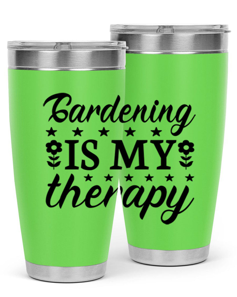 Gardening is my therapy  146#- spring- Tumbler