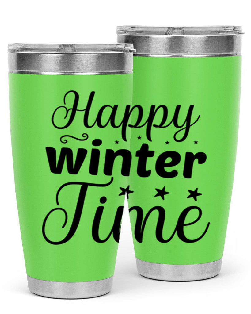 Happy Winter Time 133#- winter- Tumbler