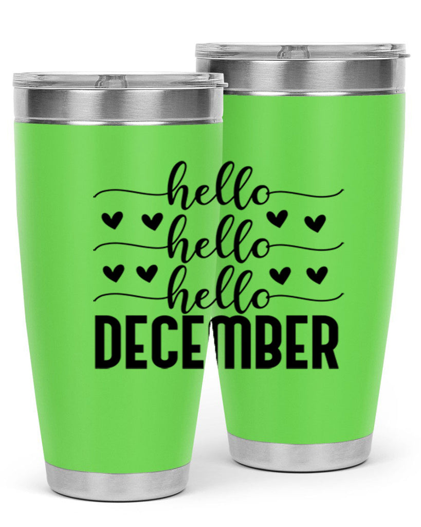 Hello December 157#- winter- Tumbler