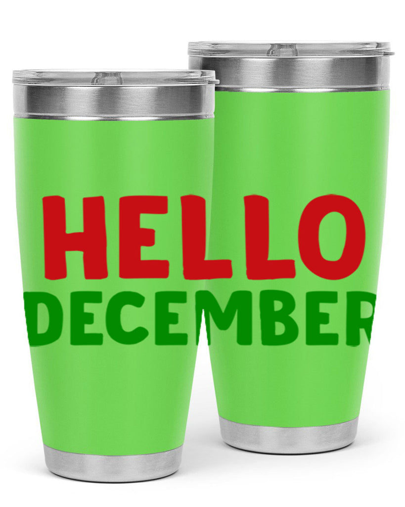 Hello December 158#- winter- Tumbler