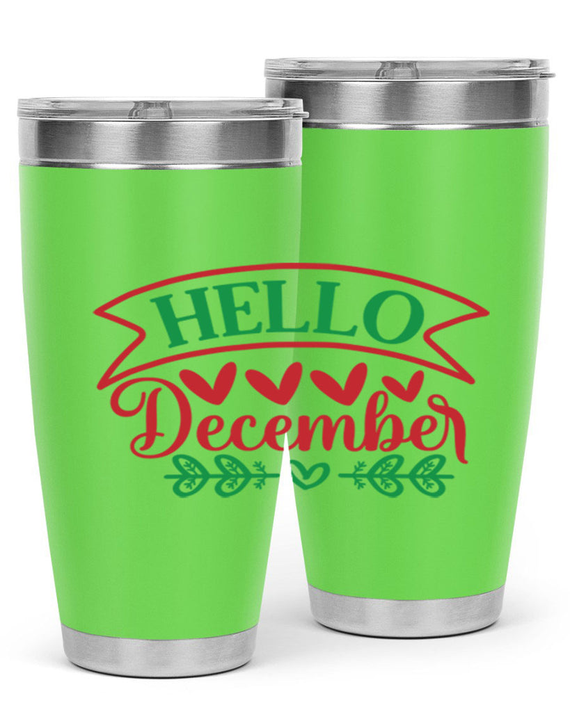 Hello December 159#- winter- Tumbler