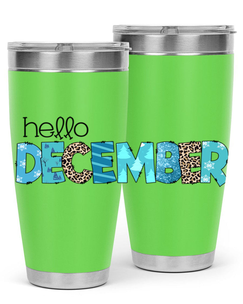 Hello December 187#- winter- Tumbler