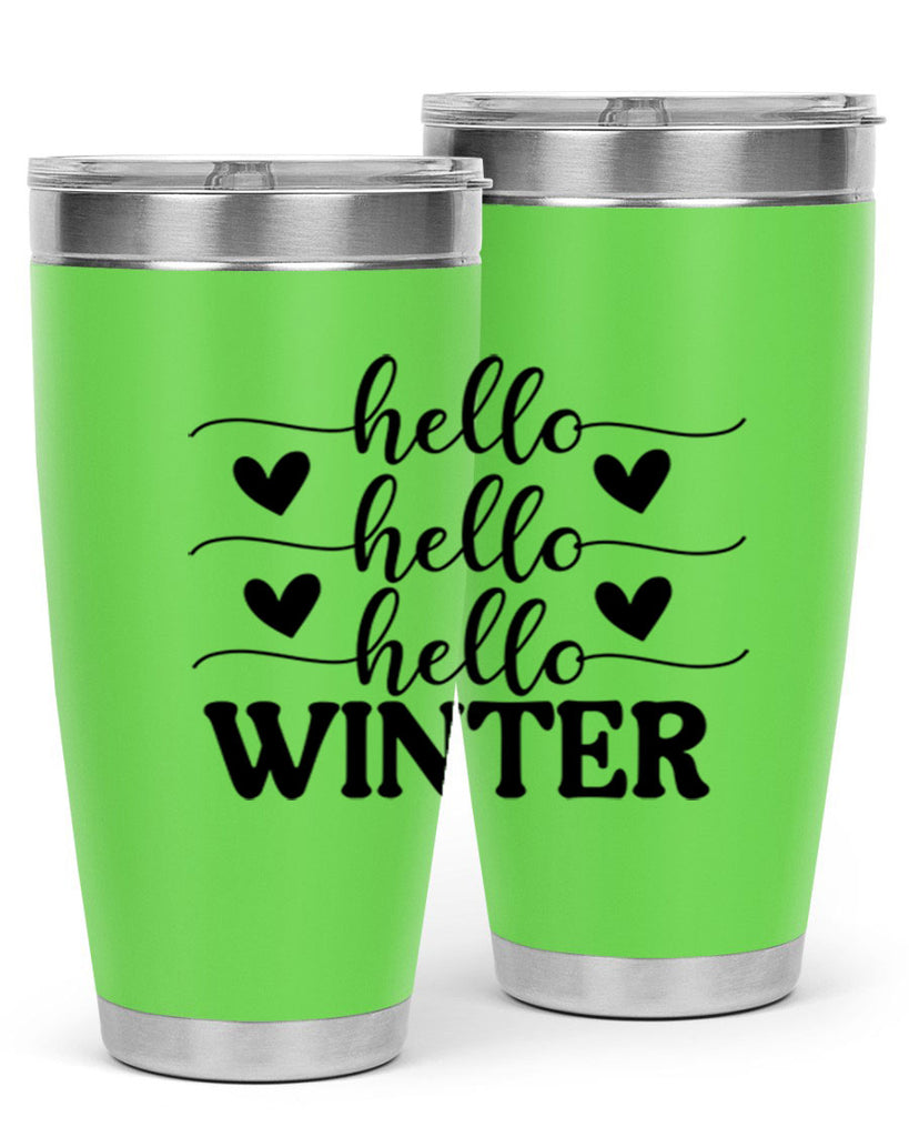 Hello Winter 167#- winter- Tumbler