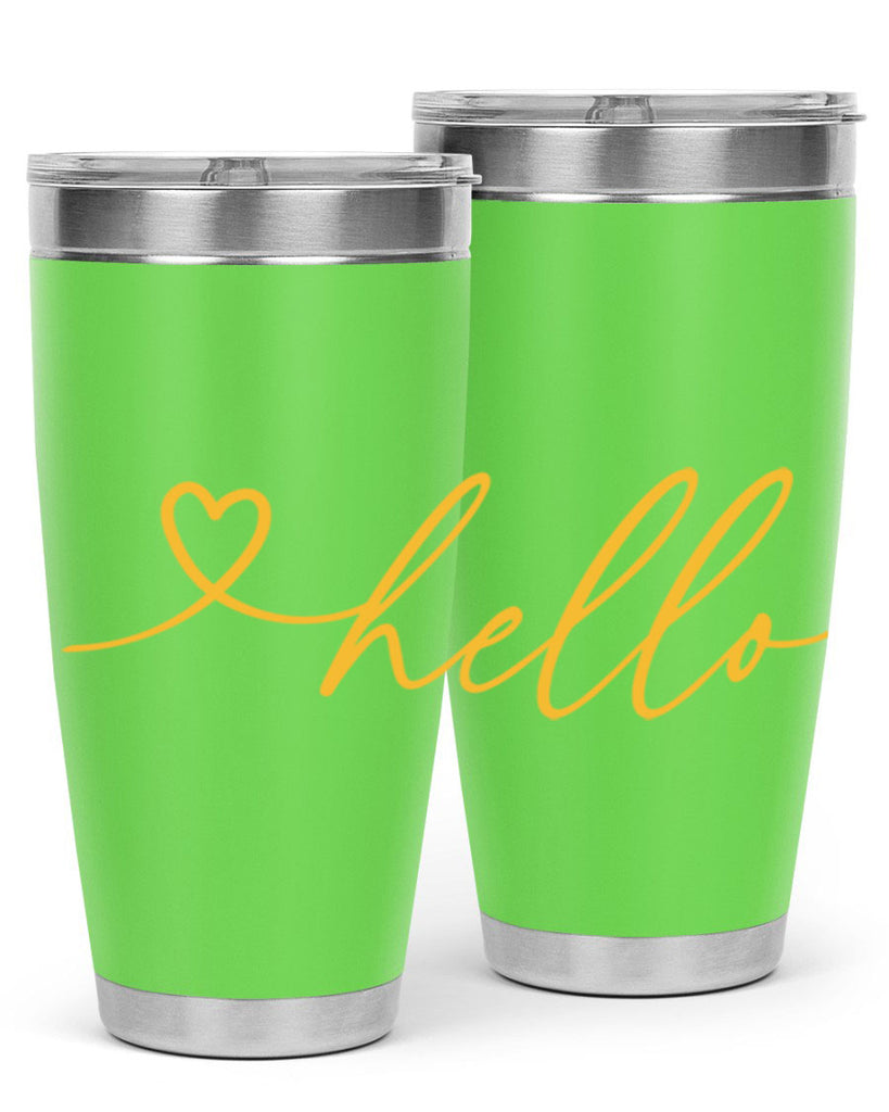 Hello heart183#- spring- Tumbler