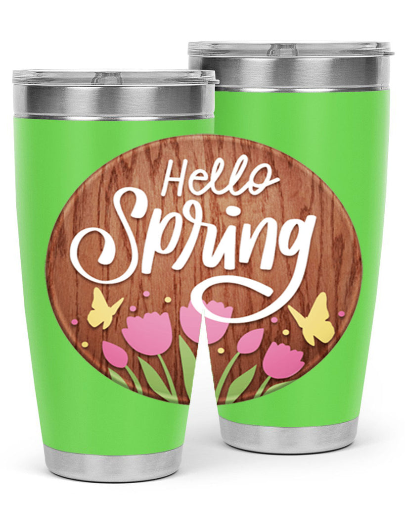 Hello spring Mockup202#- spring- Tumbler