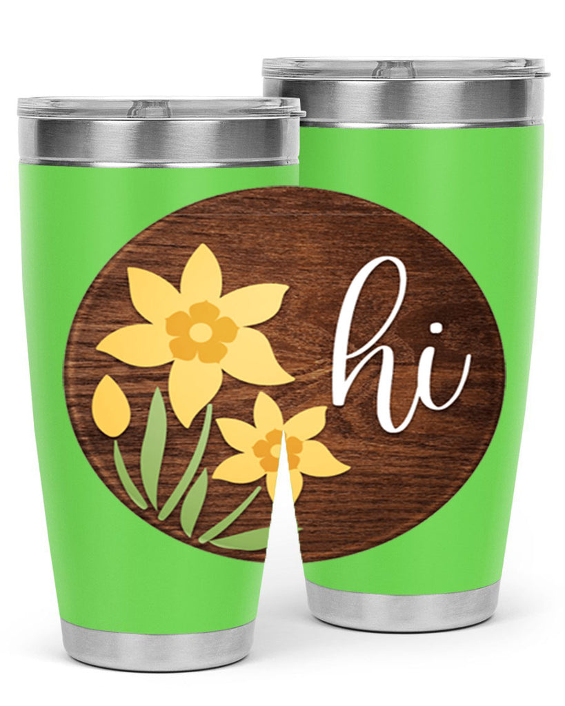 Hi daffodil flower Mockup235#- spring- Tumbler