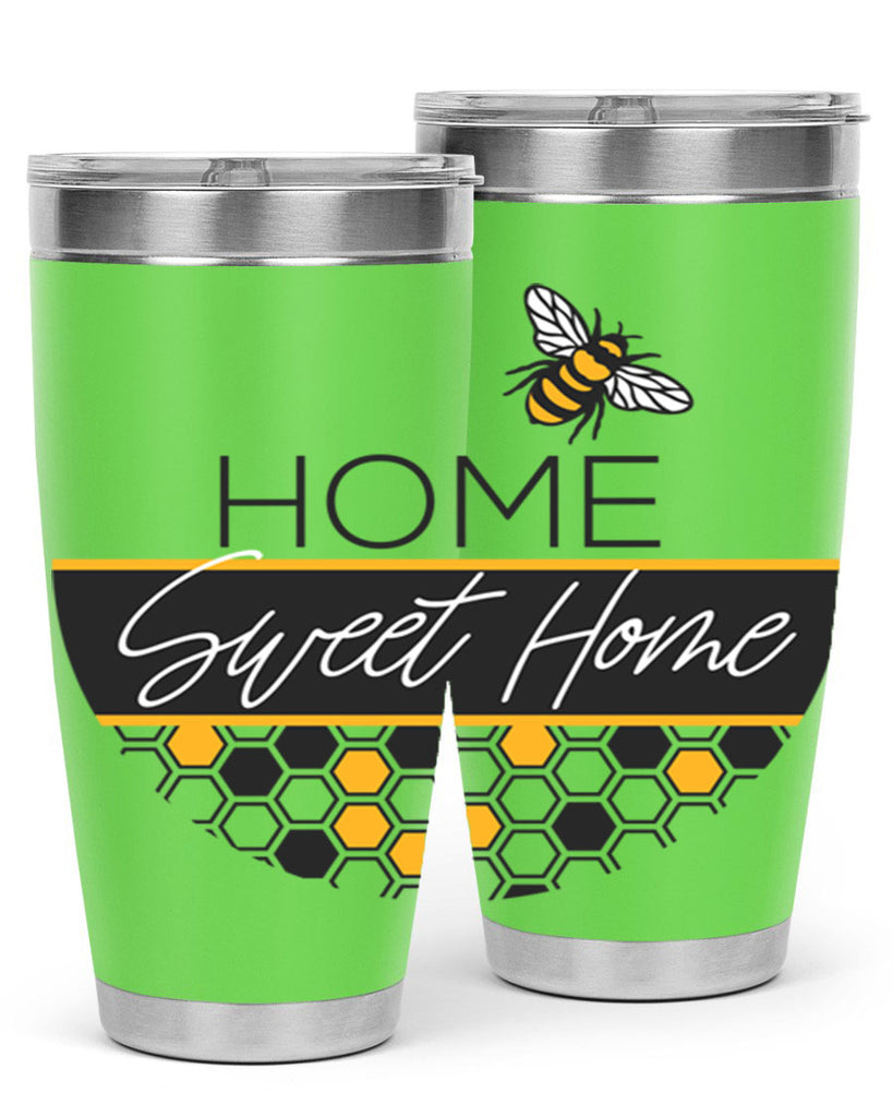 Home Sweet Home Bee and hive pattern243#- spring- Tumbler