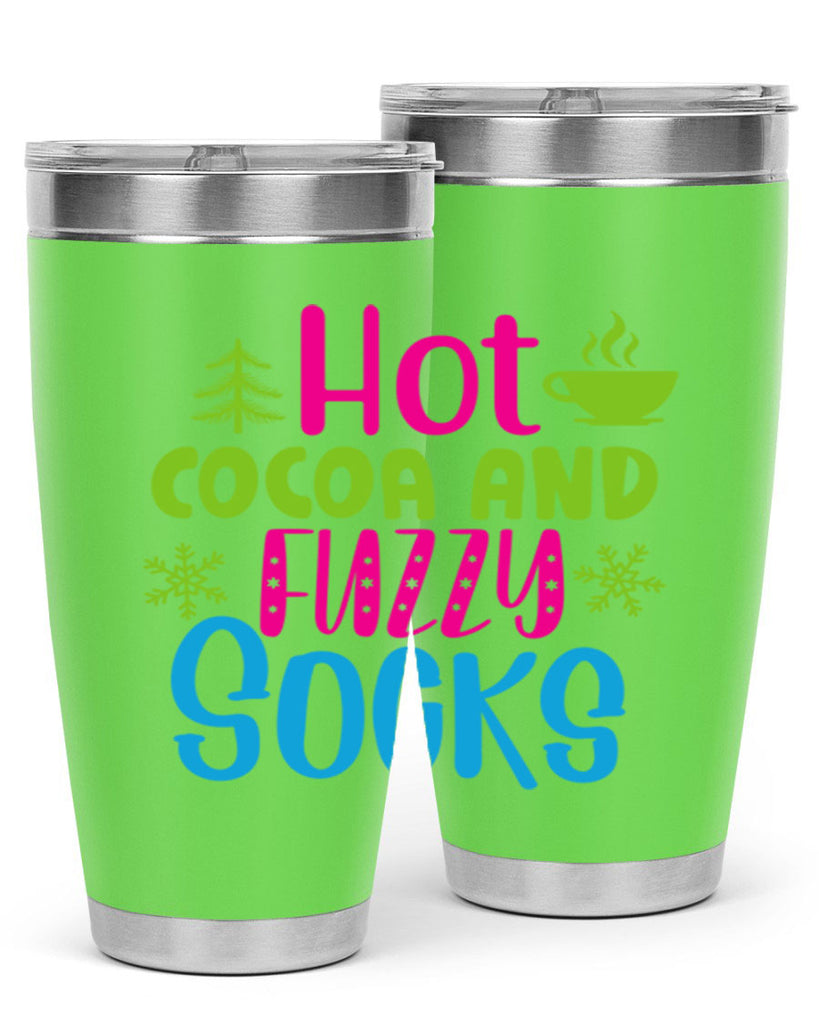 Hot Cocoa And Fuzzy Socks209#- winter- Tumbler