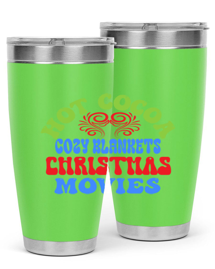 Hot cocoa cozy blankets christmas movies 210#- winter- Tumbler