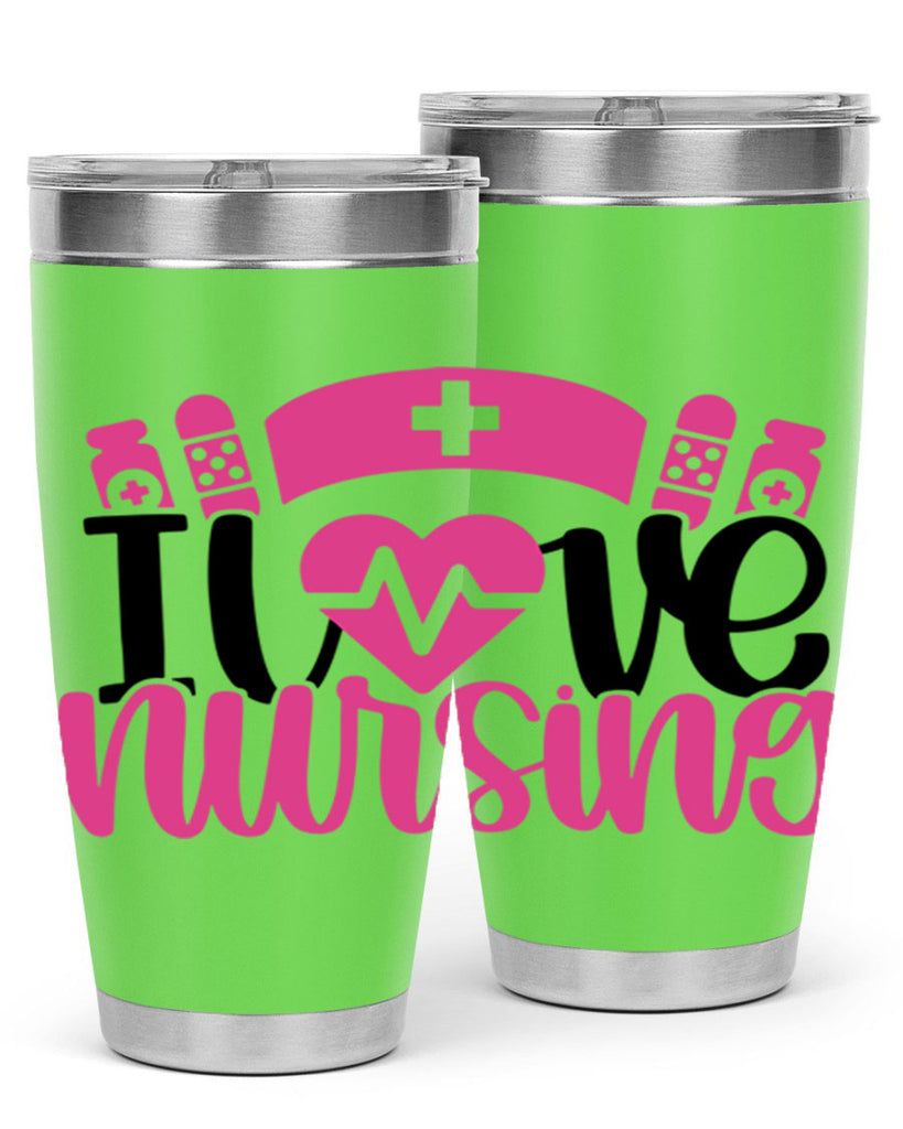I Love Nursing Style Style 171#- nurse- tumbler