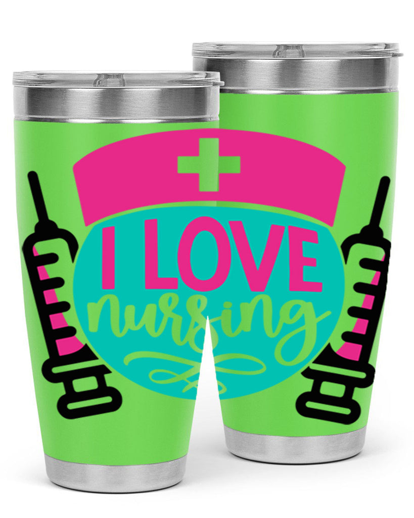 I Love Nursing Style Style 172#- nurse- tumbler