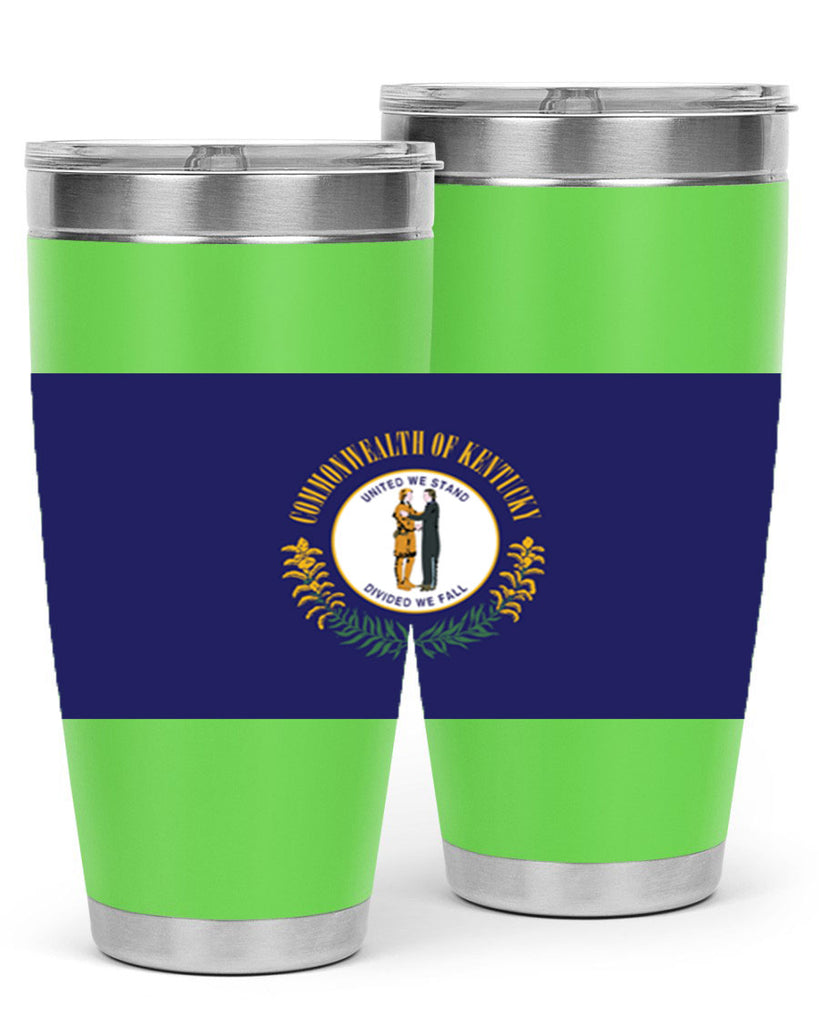 Kentucky 35#- Us Flags- Tumbler