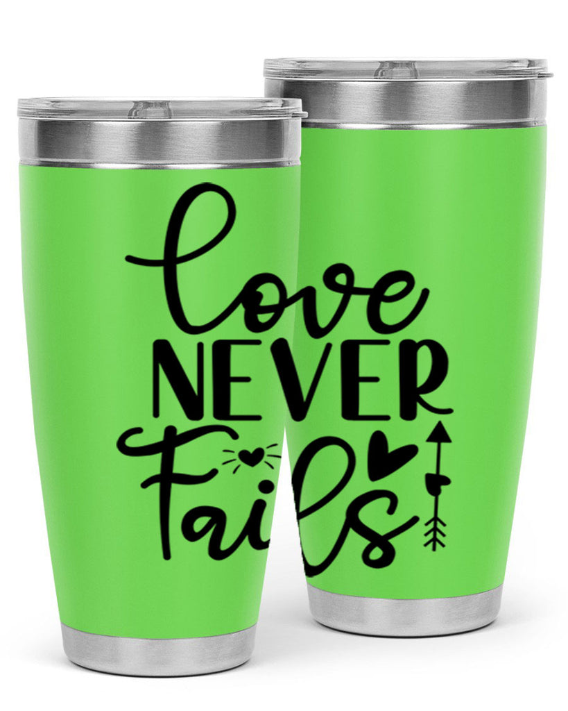 Love Never Fails 309#- winter- Tumbler