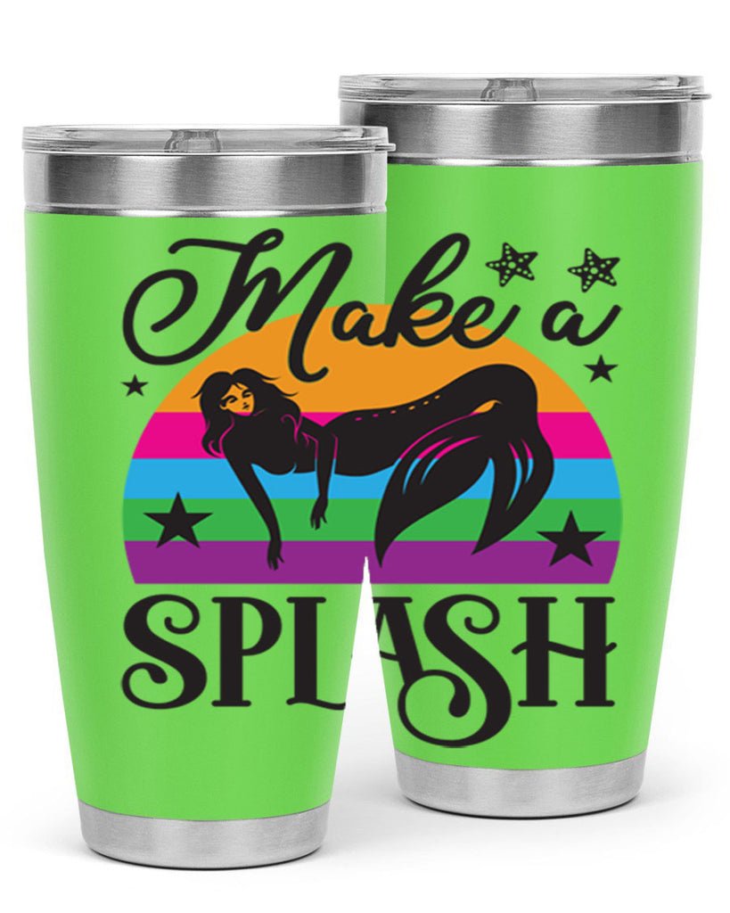Make a splash 313#- mermaid- Tumbler