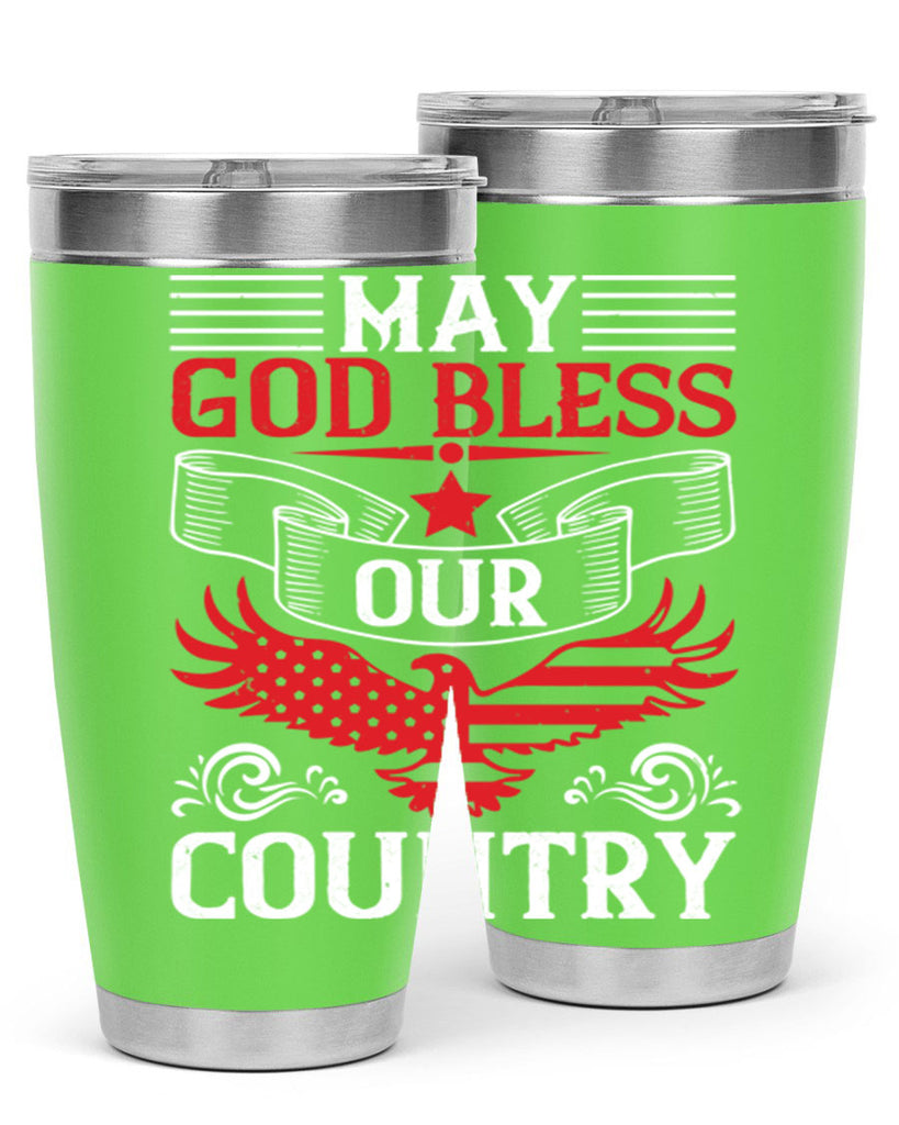 May God bless our country Style 133#- Fourt Of July- Tumbler