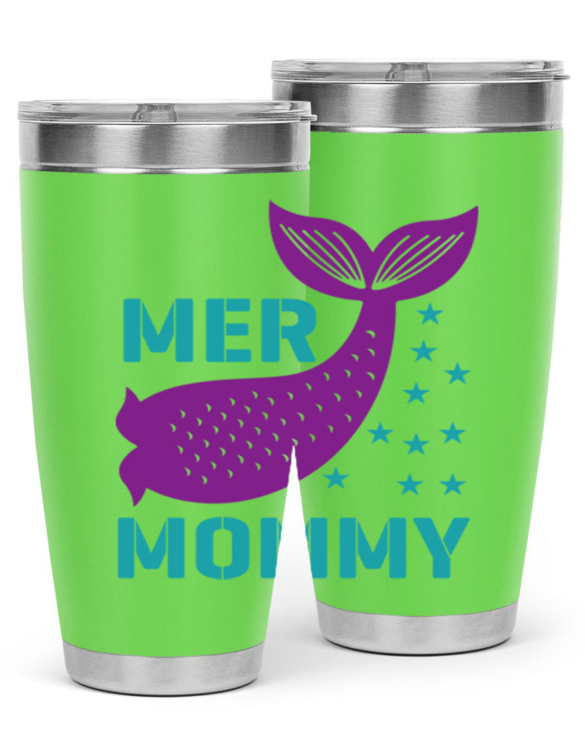Mer Mommy 342#- mermaid- Tumbler