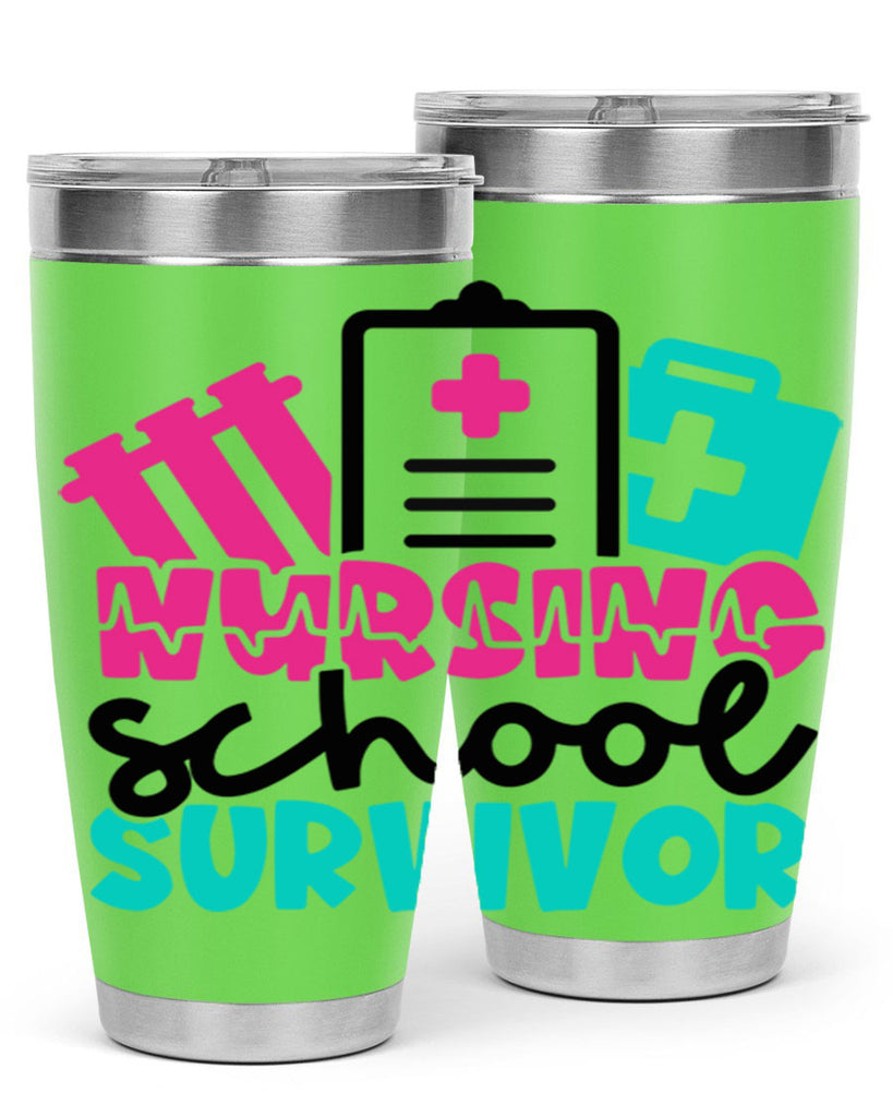 Nursing School Survivor Style Style 62#- nurse- tumbler