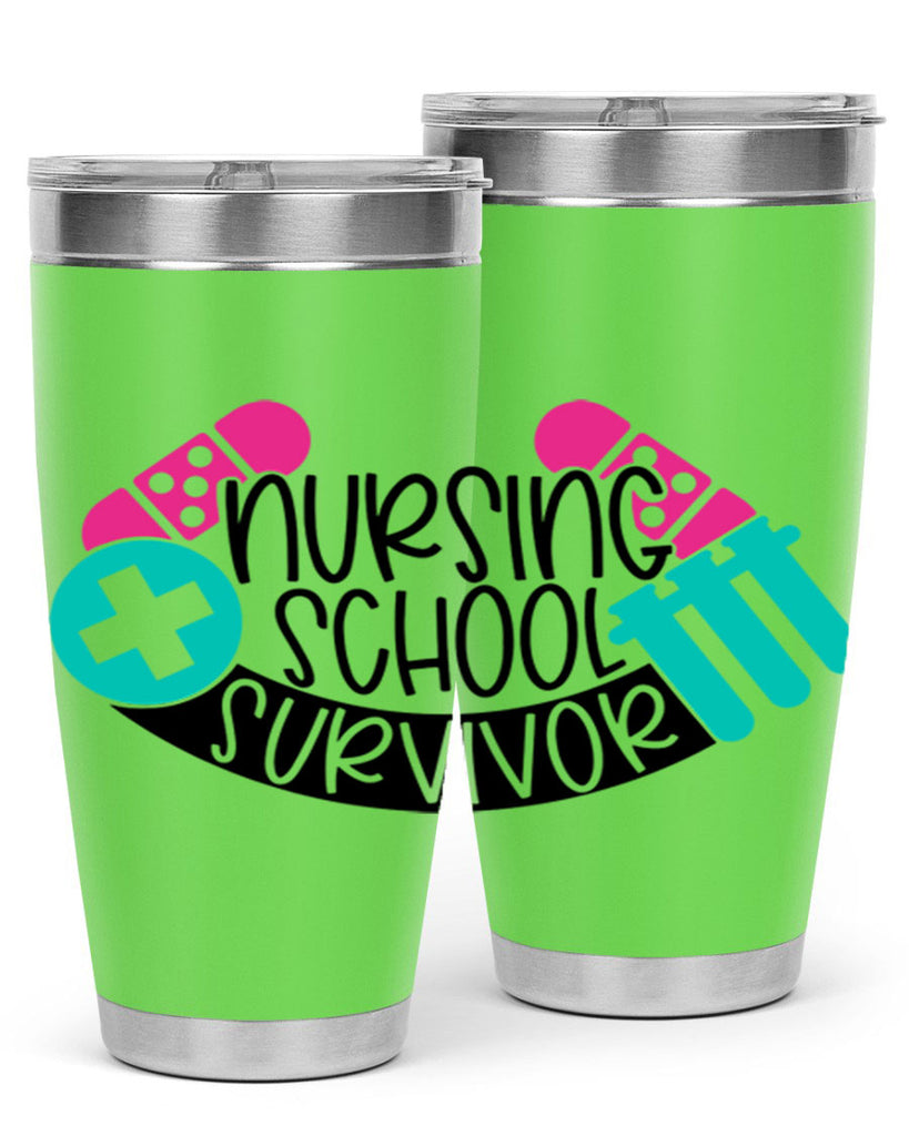 Nursing School Survivor Style Style 64#- nurse- tumbler