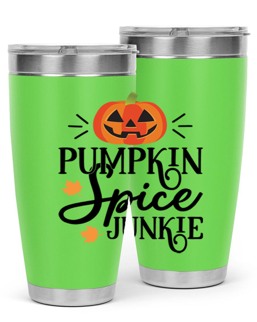 Pumpkinspicejunkie 568#- fall- Tumbler