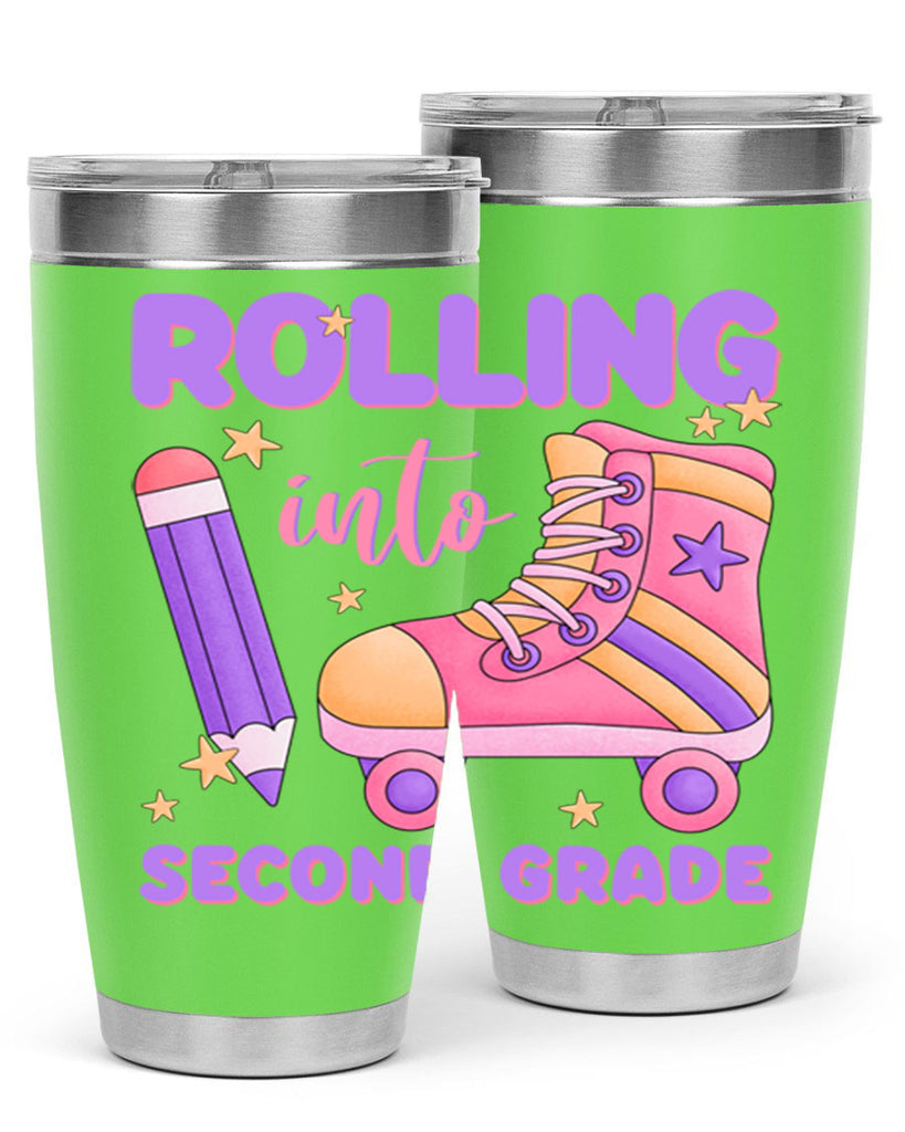 Rolling into 2nd Grade 24#- second grade- Tumbler