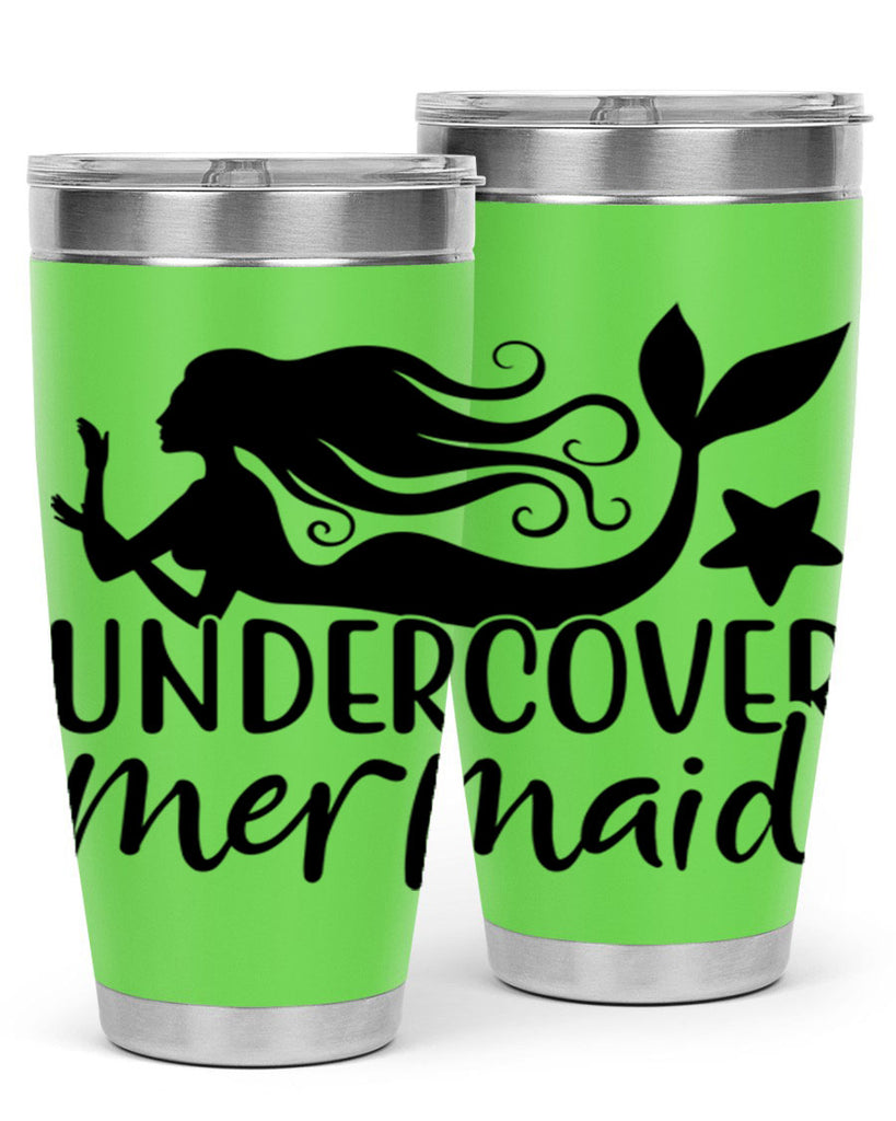 Undercover mermaid 657#- mermaid- Tumbler