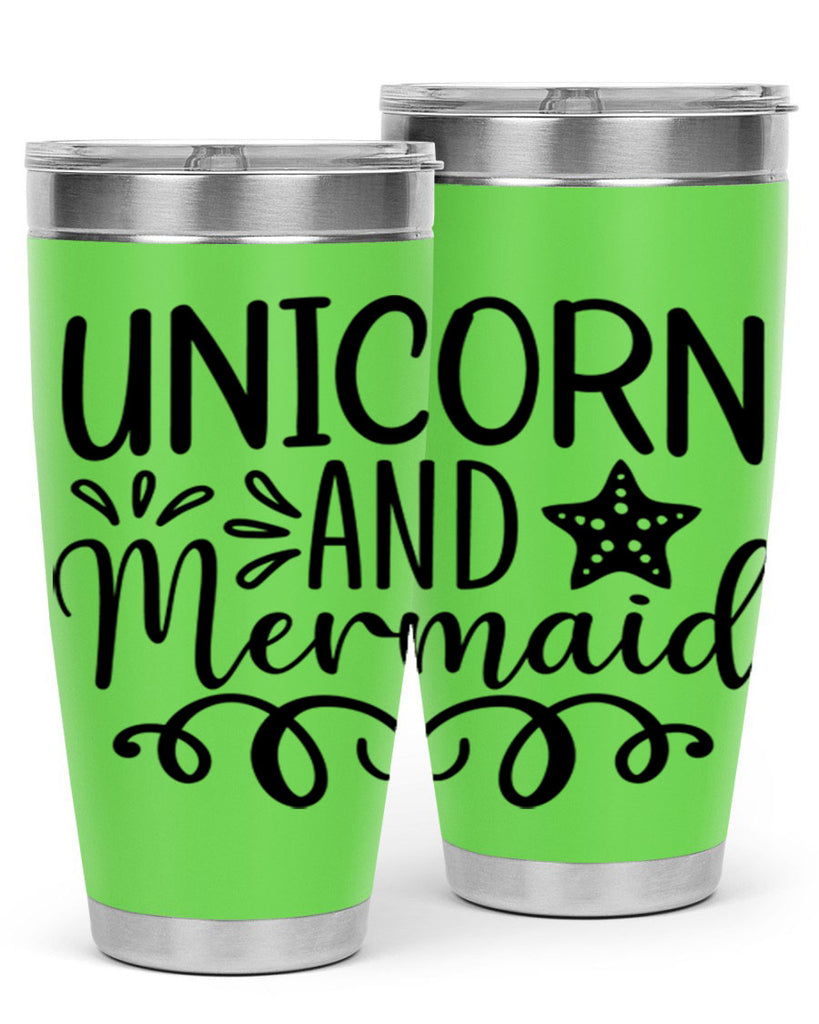 Unicorn And Mermaid 658#- mermaid- Tumbler