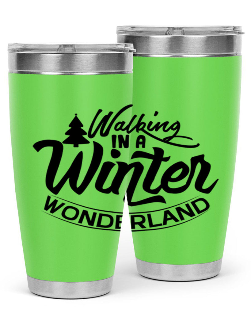 Walking In A Winter Wonderland 435#- winter- Tumbler