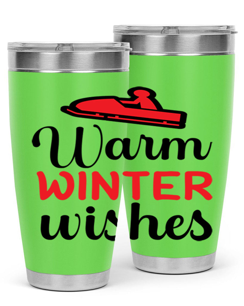 Warm winter wishes 452#- winter- Tumbler