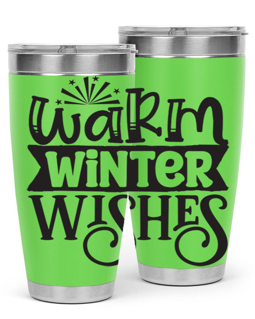 Warm winter wishes 462#- winter- Tumbler