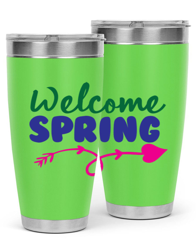 Welcome Spring 581#- spring- Tumbler